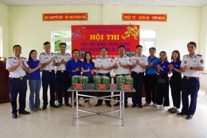 Hải đoàn 42 tổ chức Hội thi "Gói, nấu bánh chưng xanh"