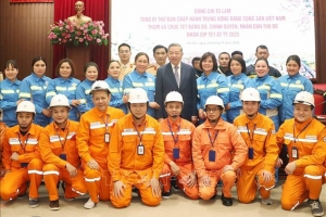 Tổng Bí thư Tô Lâm thăm, chúc Tết Đảng bộ, chính quyền, nhân dân Thủ đô Hà Nội