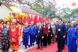 Vĩnh Phúc: Tổ chức lễ hội Chạy cày làng Đan Trì, tái hiện nét văn hóa tín ngưỡng cầu mùa đặc sắc