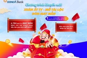 Xuân đến nhà, Lộc đến tay – Giao dịch ngay cùng DongA Bank