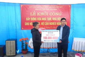Thái Bình: Khởi công xây dựng nhà ở cho hộ nghèo