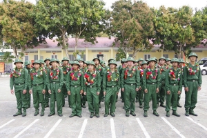 Bộ đội Biên phòng tỉnh An Giang tiếp nhận chiến sĩ mới nhập ngũ năm 2025