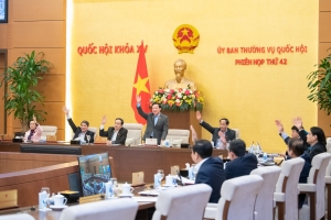 Chủ tịch Quốc hội Trần Thanh Mẫn ký ban hành các Nghị quyết của Ủy ban Thường vụ Quốc hội