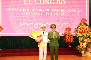 Đại tá Nguyễn Quang Vinh giữ chức Giám đốc Công an tỉnh Bắc Giang