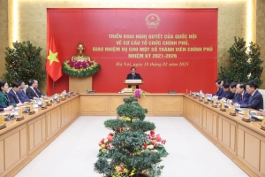 Thủ tướng Phạm Minh Chính giao nhiệm vụ cho các thành viên Chính phủ mới được bổ nhiệm