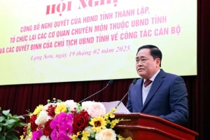 Lạng Sơn: Công bố tổ chức lại các sở, ngành sau sắp xếp bộ máy