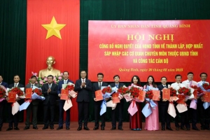 Quảng Bình bổ nhiệm các giám đốc sở sau khi thành lập sở mới