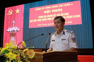 Đảng ủy Vùng Cảnh sát biển 4 quán triệt kết quả Hội nghị BCH Trung ương Đảng khóa XIII, tháng 1/2025