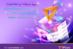 Tính năng ngân hàng số sáng tạo của TPBank xuất sắc giành giải thưởng từ The Asian Banker