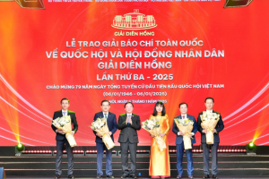 Vietcombank vinh dự 3 lần đồng hành cùng Lễ trao Giải báo chí toàn quốc về Quốc hội và Hội đồng Nhân dân