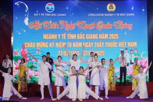 Gần 1 nghìn nam, nữ diễn viên tham gia hội diễn nghệ thuật quần chúng ngành y tế Bắc Giang
