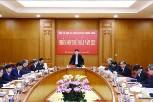Chủ tịch nước Lương Cường chủ trì Phiên thứ nhất năm 2025 Ban Chỉ đạo Cải cách Tư pháp Trung ương