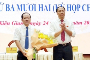Bí thư Thành ủy Rạch Giá giữ chức Phó Chủ tịch Ủy ban nhân dân tỉnh Kiên Giang