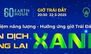 Sắp diễn ra Lễ phát động “Toàn dân tiết kiệm năng lượng hưởng ứng Giờ Trái đất năm 2025”