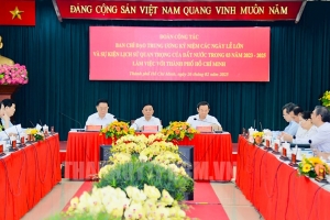 Thường trực Ban Bí thư làm việc với TP. Hồ Chí Minh về tổ chức Lễ kỷ niệm 50 năm Ngày Thống nhất đất nước