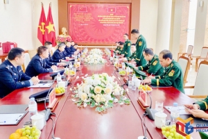 Hội đàm chúc mừng kỷ niệm 66 năm Ngày thành lập Bộ đội Biên phòng Việt Nam