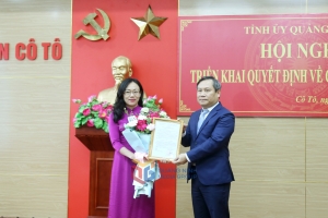 Giám đốc Sở Thông tin và Truyền thông tỉnh Quảng Ninh giữ chức Bí thư Huyện ủy, Chủ tịch UBND huyện Cô Tô