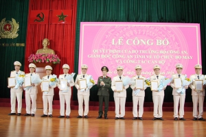 Bắc Giang: Hơn 1000 cán bộ, chiến sĩ công an nhận nhiệm vụ mới