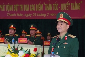 Trung tướng Phạm Trường Sơn dự Lễ ra quân huấn luyện năm 2025 của LLVT tỉnh Thanh Hóa