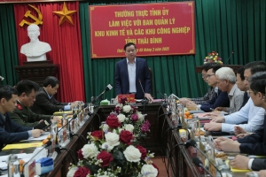 Khu kinh tế Thái Bình là địa bàn chiến lược giúp kinh tế - xã hội của tỉnh