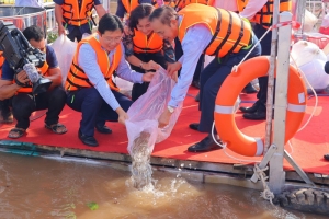 Đồng Tháp huy động các nguồn lực tham gia vào hoạt động tái tạo nguồn lợi thuỷ sản