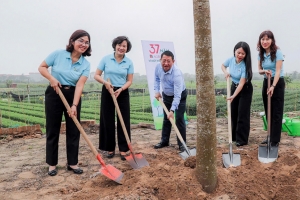 “Agribank - Thêm cây, thêm sự sống”, lan tỏa hành trình “Vì tương lai xanh” tại Mê Linh
