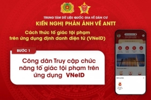 Tính năng tố giác tội phạm trên ứng dụng VNeID được người dân sử dụng ngày càng phổ biến