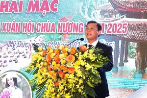 Khai mạc 'Tuần lễ văn hóa - du lịch xuân hội chùa Hương năm 2025'