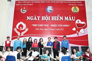 Huyện Giao Thủy tổ chức Ngày hội hiến máu tình nguyện năm 2025