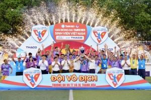 Trường Đại học VH-TT-DL Thanh Hóa vô địch Giải bóng đá Thanh Niên sinh viên 2025