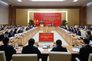 Tổng Bí thư Tô Lâm làm việc với Tiểu ban Kinh tế - xã hội Đại hội toàn quốc lần thứ XIV của Đảng