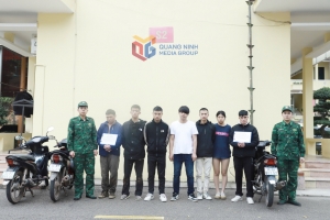 Đồn Biên phòng cửa khẩu Hoành Mô bắt nhóm đối tượng tổ chức cho người xuất nhập cảnh trái phép