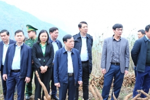 Phó Bí thư Thường trực Tỉnh ủy Thanh Hóa làm việc tại huyện Mường Lát