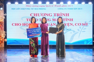 Hải Phòng: Trao tặng 181 máy tính trị giá gần 1,3 tỷ đồng cho Hội Phụ nữ các quận, huyện, cơ sở