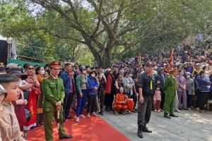 Công an Thanh Hóa bảo đảm tốt an ninh, trật tự Lễ hội đền Bà Triệu