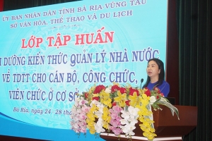 Bà Rịa – Vũng Tàu: Bồi dưỡng kiến thức quản lý Nhà nước về Thể dục Thể thao