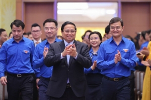 Thủ tướng Phạm Minh Chính đối thoại với thanh niên về chủ đề khoa học công nghệ, đổi mới sáng tạo và chuyển đổi số quốc gia