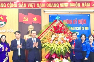 Phó Bí thư Tỉnh ủy Thanh Hóa chúc mừng Tỉnh Đoàn nhân kỷ niệm Ngày thành lập Đoàn TNCS Hồ Chí Minh