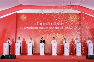 Vingroup khởi công dự án Vinhomes Green City tại Long An