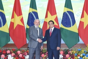 [Ảnh] Thủ tướng Phạm Minh Chính hội kiến với Tổng thống Brazil Luiz Inacio Lula da Silva