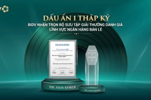 Khẳng định vị thế dẫn đầu, BIDV nhận trọn bộ giải thưởng danh giá từ The Asian Banker