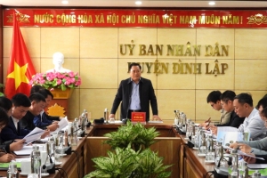 Chủ tịch UBND tỉnh Lạng Sơn kiểm tra dự án nâng cấp đoạn Km18 - Km80 quốc lộ 4B