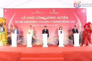 Khởi công xây dựng khu vực vòng xuyến trên tuyến đường dẫn cầu Bắc Luân II