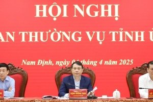 Ban Thường vụ Tỉnh ủy Nam Định triển khai nhiệm vụ trọng tâm quý II/2025