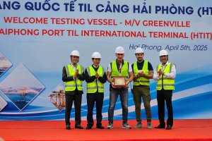 Cảng Hải Phòng đón chuyến tàu thử nghiệm đầu tiên của Hãng tàu MSC