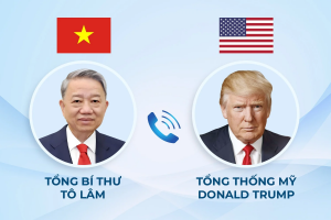 Tổng Bí thư Tô Lâm điện đàm với Tổng thống Hoa Kỳ Donald J. Trump