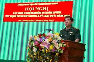 Rút kinh nghiệm nhiệm vụ huấn luyện, xây dựng chính quy, quản lý kỷ luật quý I/2025