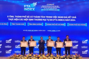 Hải Phòng được Thủ tướng Chính phủ tặng Bằng khen vì thành tích thực hiện FTA Index 2024
