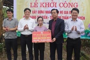 Cẩm Xuyên khởi công xây dựng, sửa chữa 267 nhà tạm, nhà dột nát