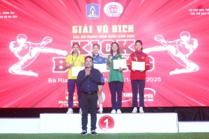 Kickboxing Hà Nội nhất toàn đoàn tại Giải vô địch các đội mạnh toàn quốc năm 2025
